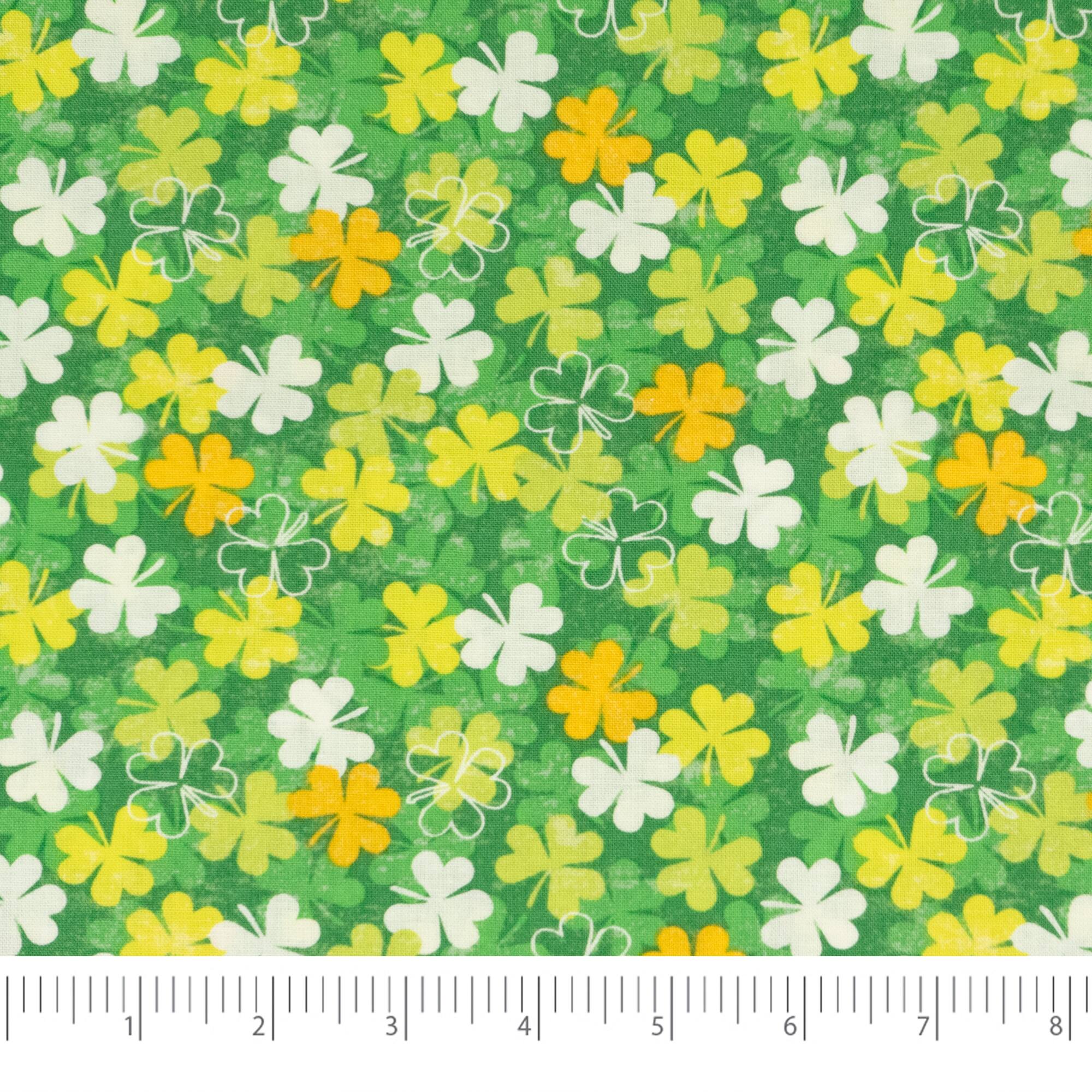 SINGER® St. Patrick's Day Shamrock Cotton Fabric